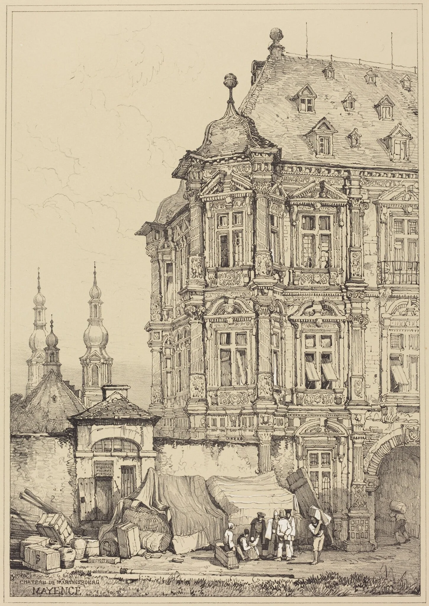 Chateau de Martinsbourg, Mayence, detail