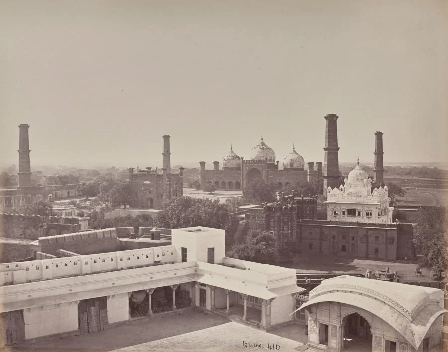 View of the City of Lahore Taken from the Roof of the Palace in the Fort, detail