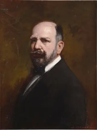 Autorretrato, by Juan Antonio Benlliure, oil, 1915