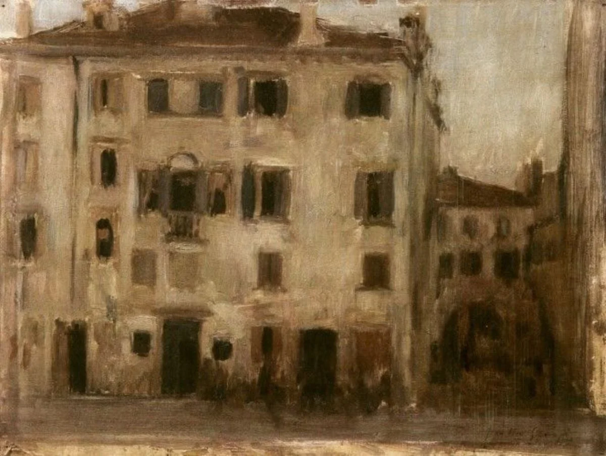 Peisaj cu casă (Chioggia - Italia), detail