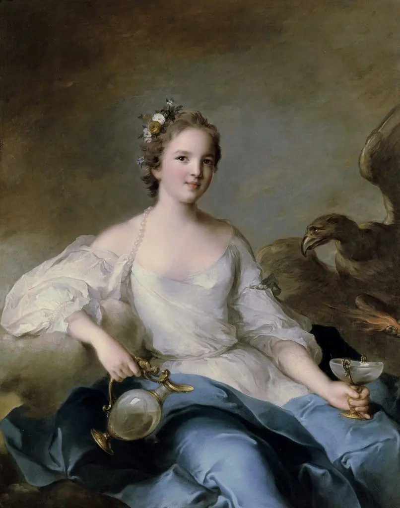 Portrait of Charlotte-Louise de Rohan-Guéméné, princesse de Masseran (1722-1786), by Jean-Marc Nattier, oil, 1738