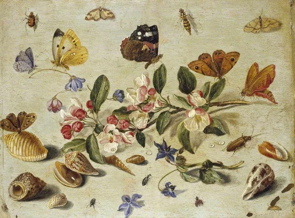 Flowers and Insects, detail