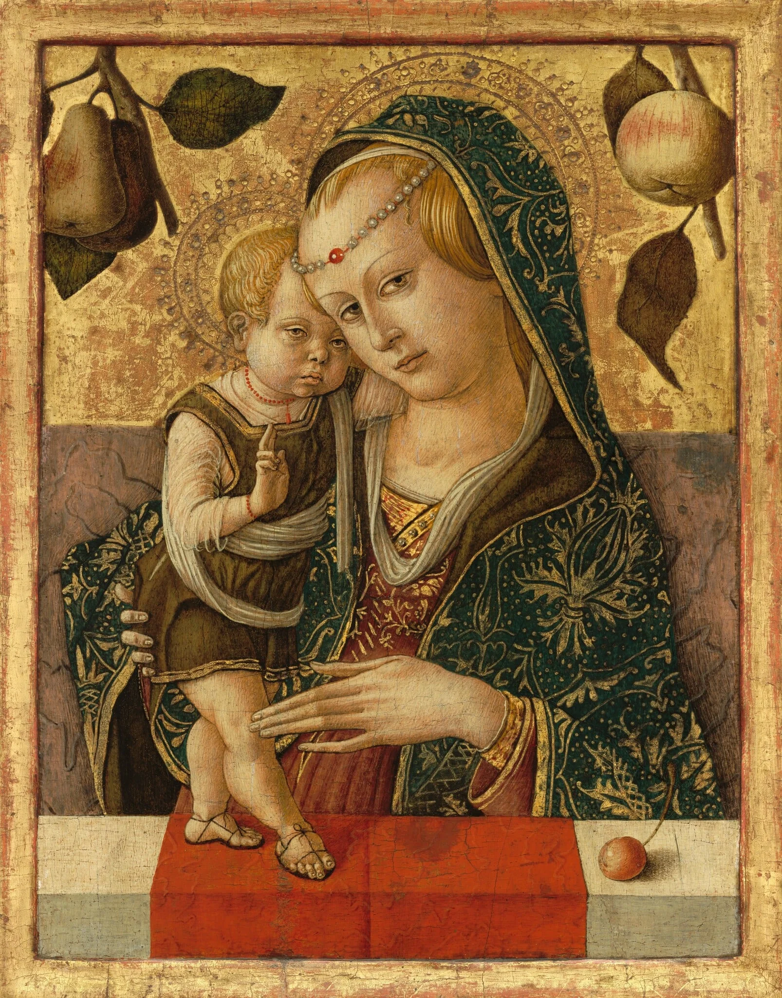 Madonna and Child, detail