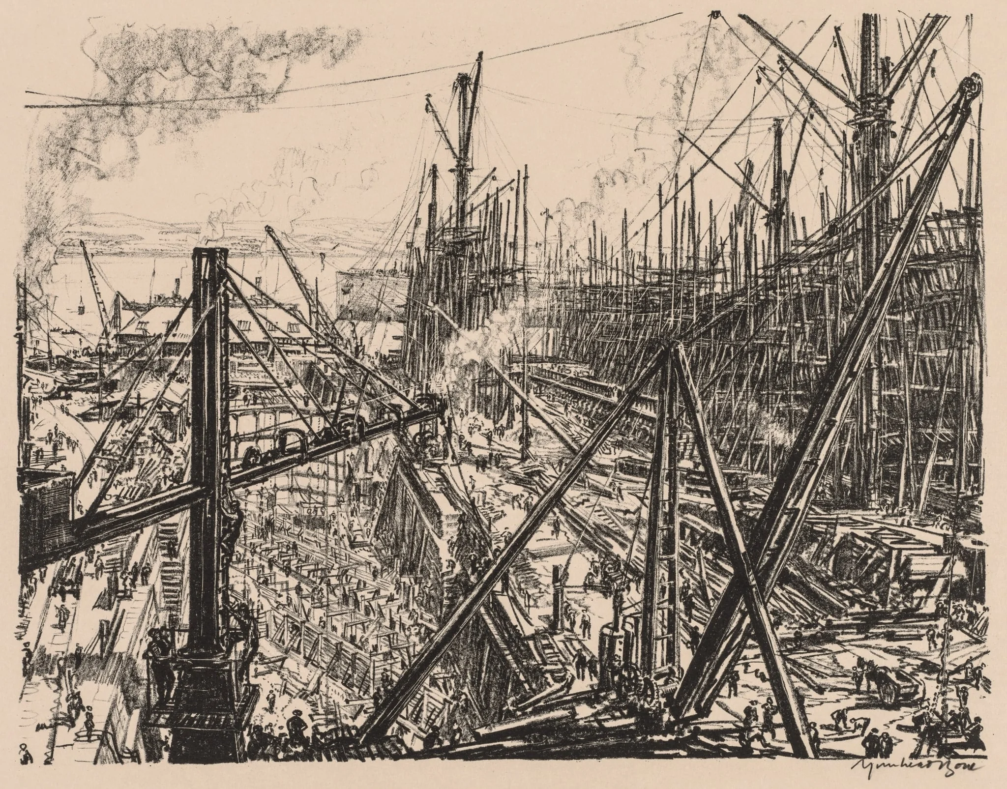 On the Clyde, 1917-1918: Reconstructing a Clyde Shipyard, detail