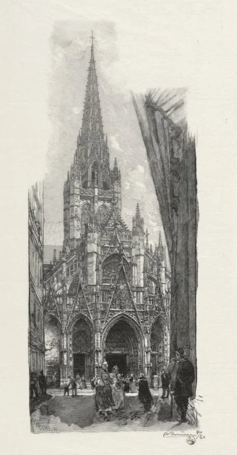 Rouen Illustré: Eglise Saint Maclon, detail