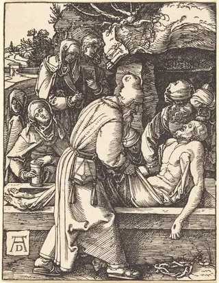 The Deposition, by Albrecht Dürer, ink, 1510