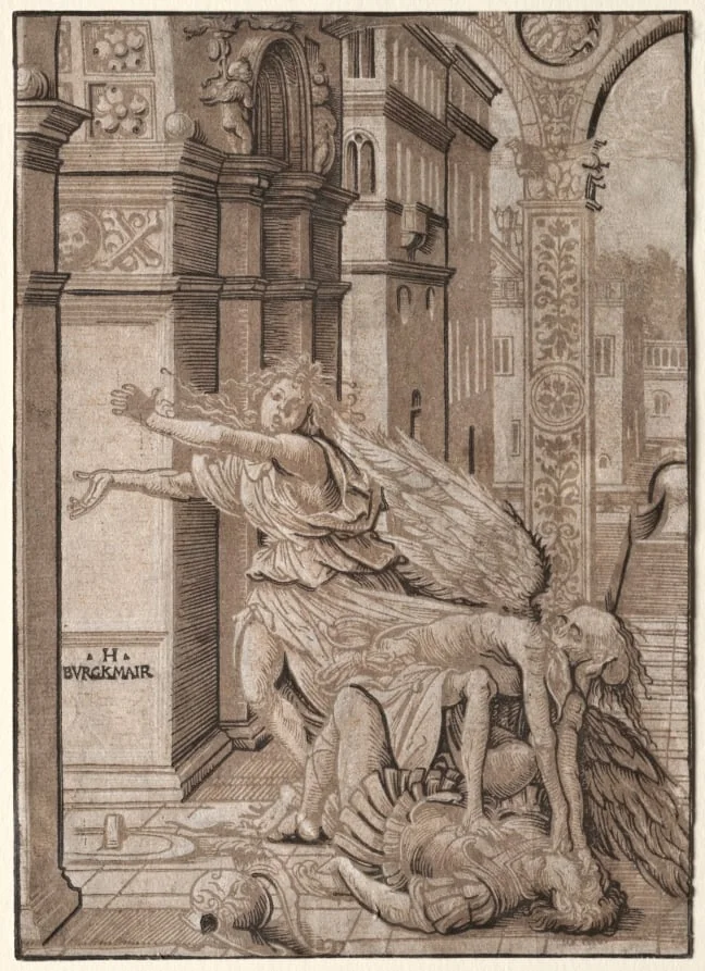 The Lovers Surprised by Death, detail