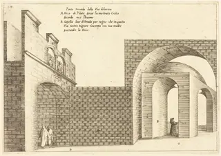 Second Part of the Via Dolorosa, by Jacques Callot, ink, 1619