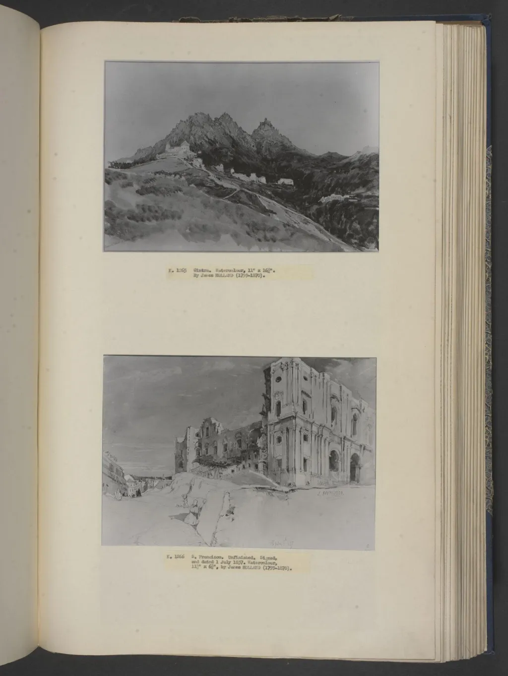 Cintra, by James Holland, watercolor, 1837
