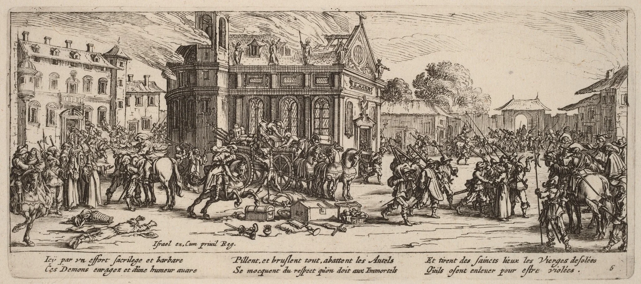 Destruction of a Convent, detail
