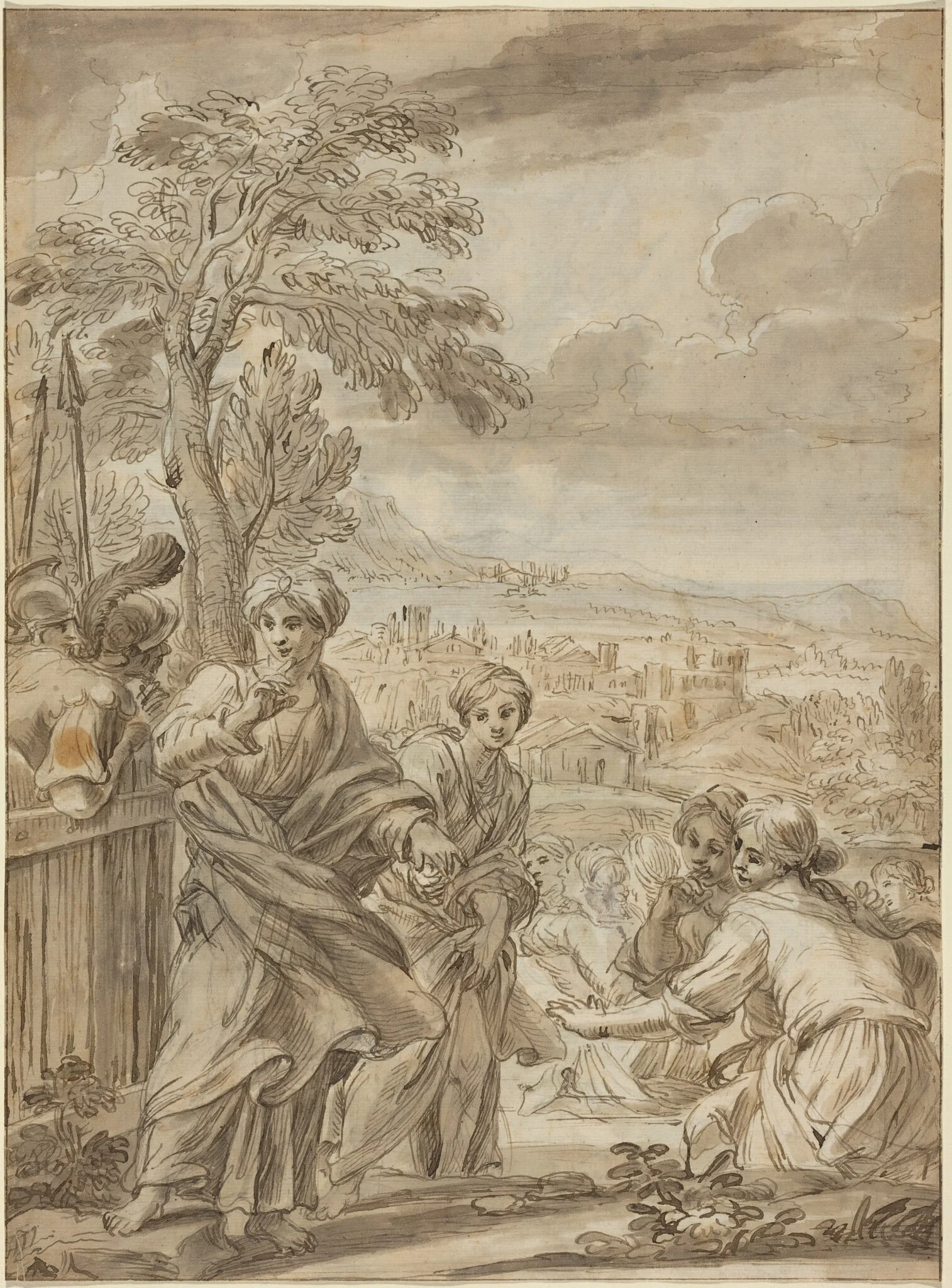 Historical Scene [recto], detail