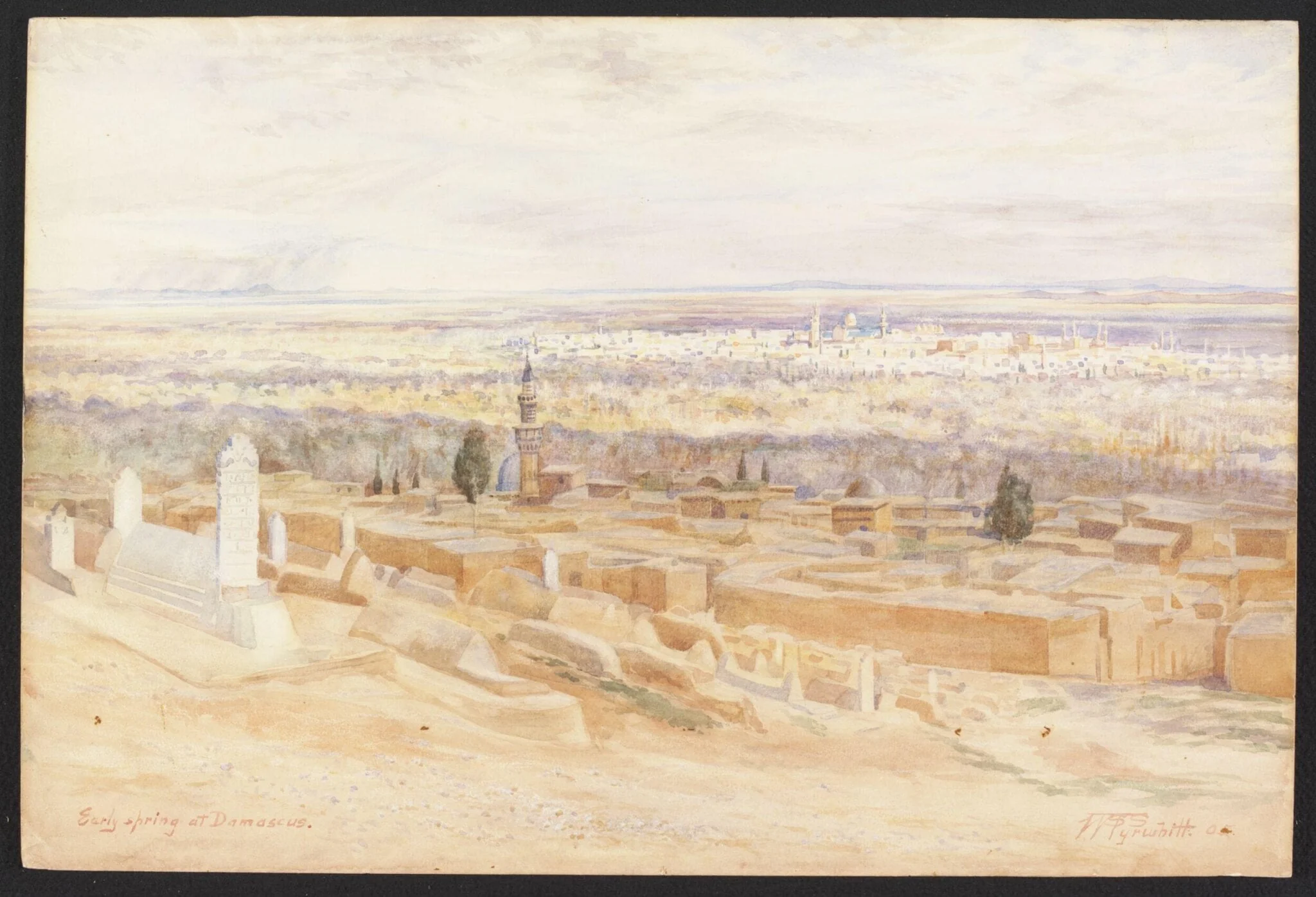 Early Spring at Damascus, detail
