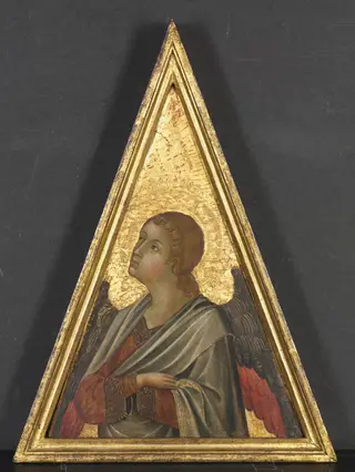 Pinnacle with Angel, by Niccolò di Segna, unspecified, 1340