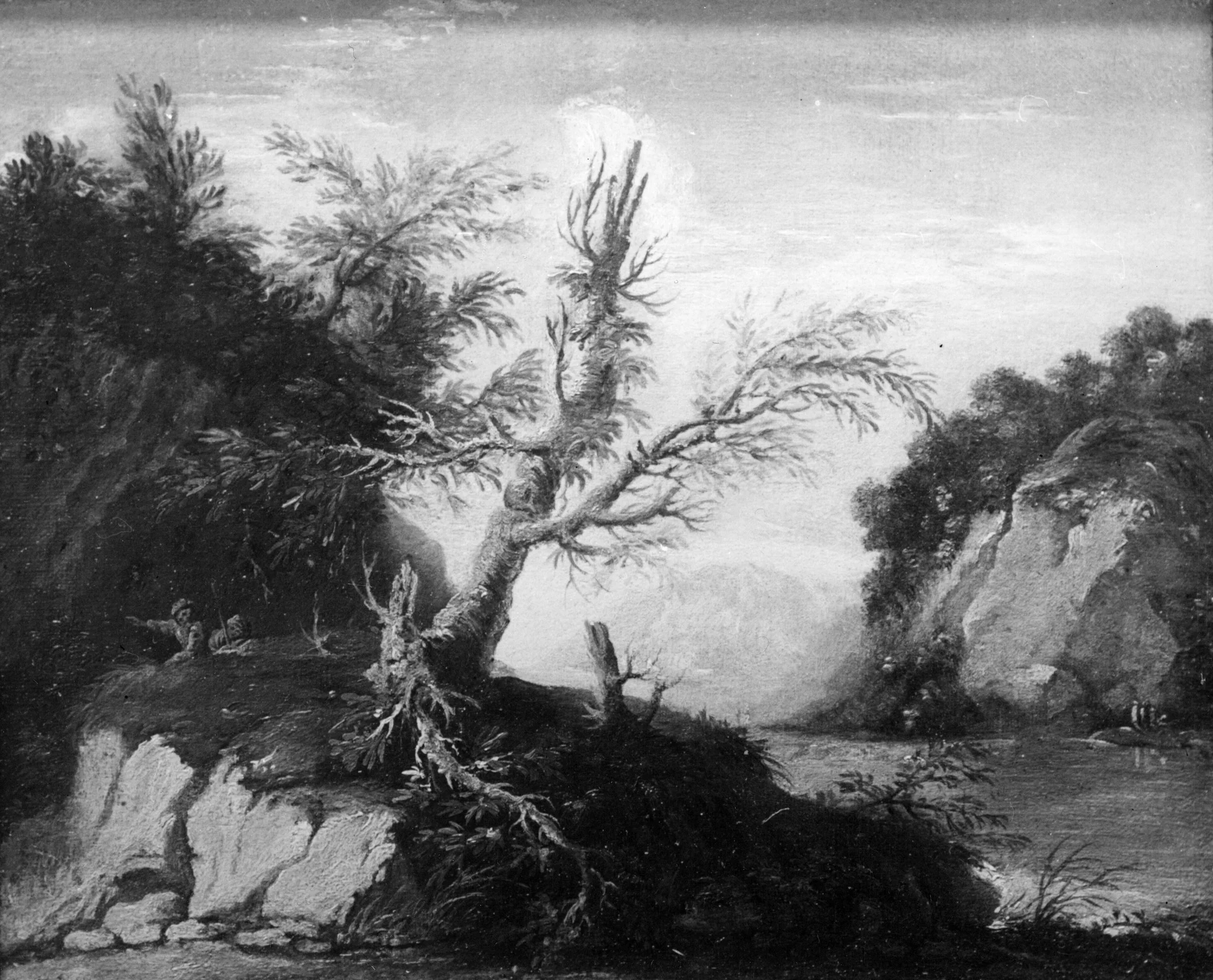 Mountainous Landscape, detail