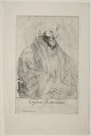 Desiderius Erasmus of Rotterdam, by Anthony van Dyck, 1632