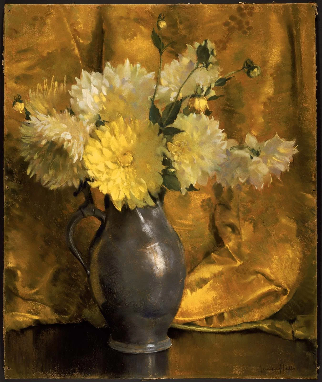 Yellow Dahlias, detail