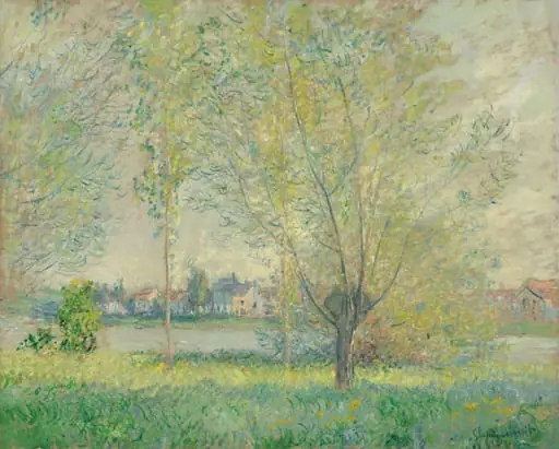 The Willows, by Claude Monet, oil, 1880
