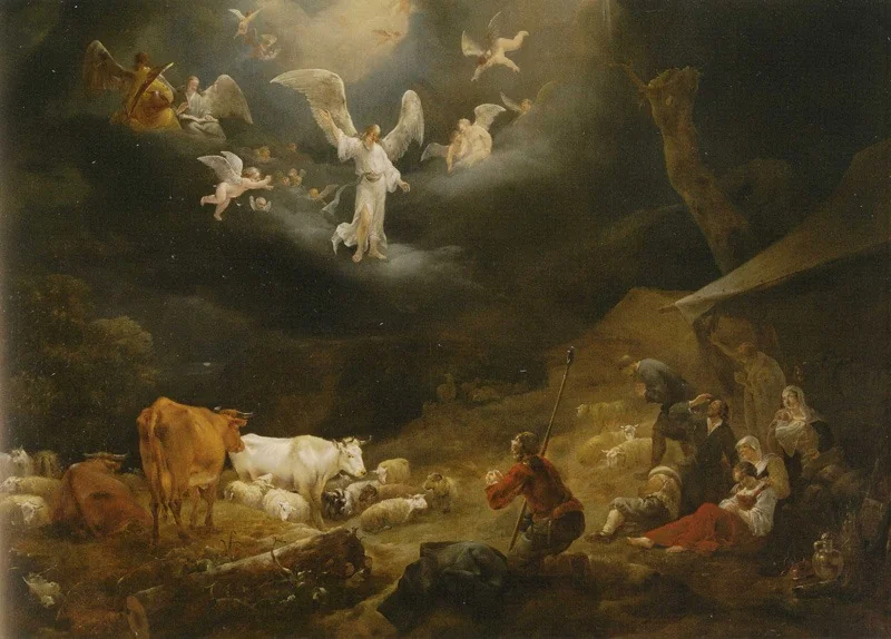 The Annunciation to the Shepherds, detail