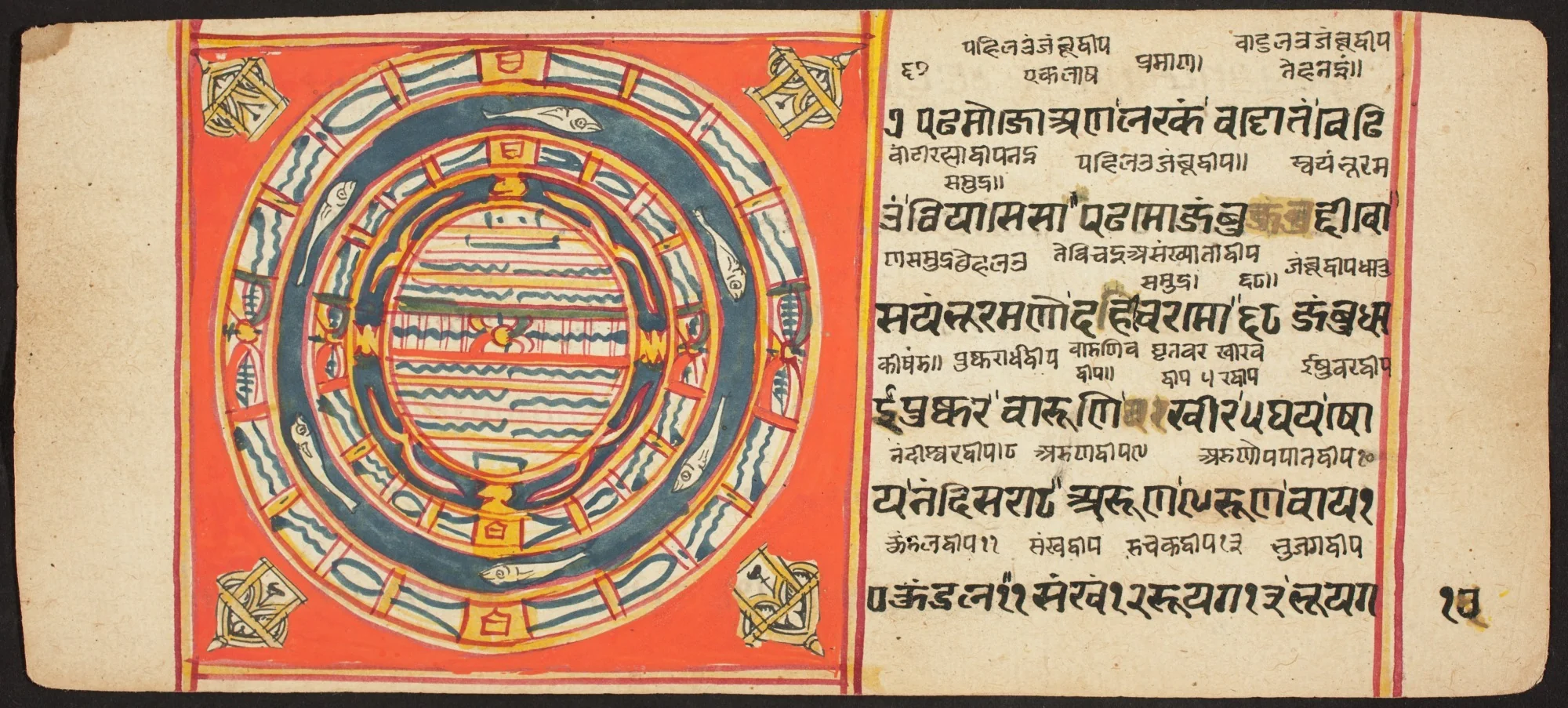 Tantric Manuscript "Sangrahani Sutra", detail