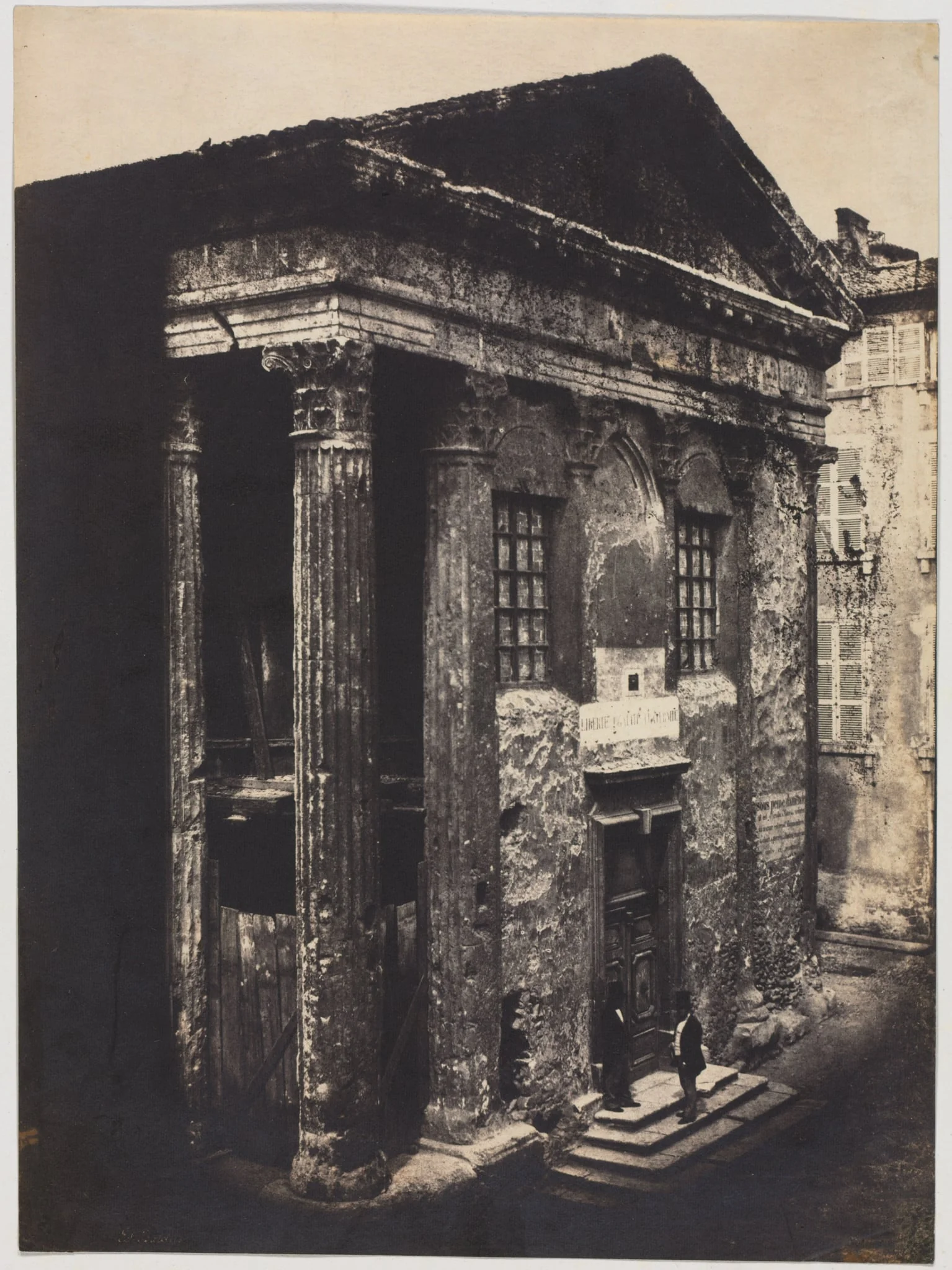 Façade, Temple of Augustus and Livia, Vienne, detail
