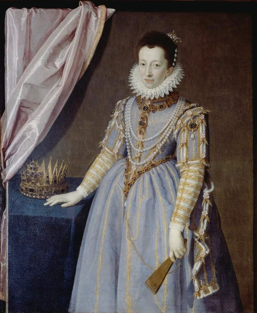 Portrait of Christine of Lorraine, Grand Duchess of Tuscany, detail