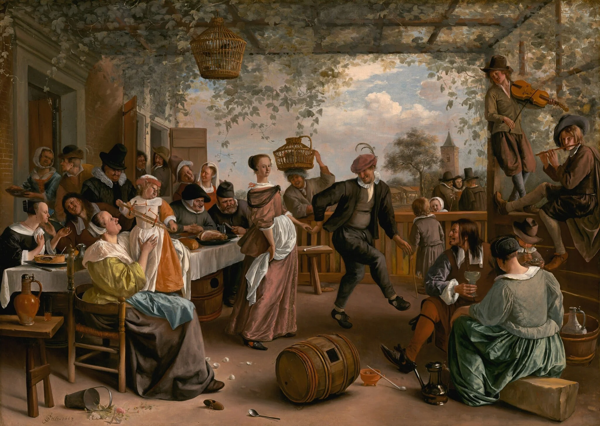 The Dancing Couple, detail