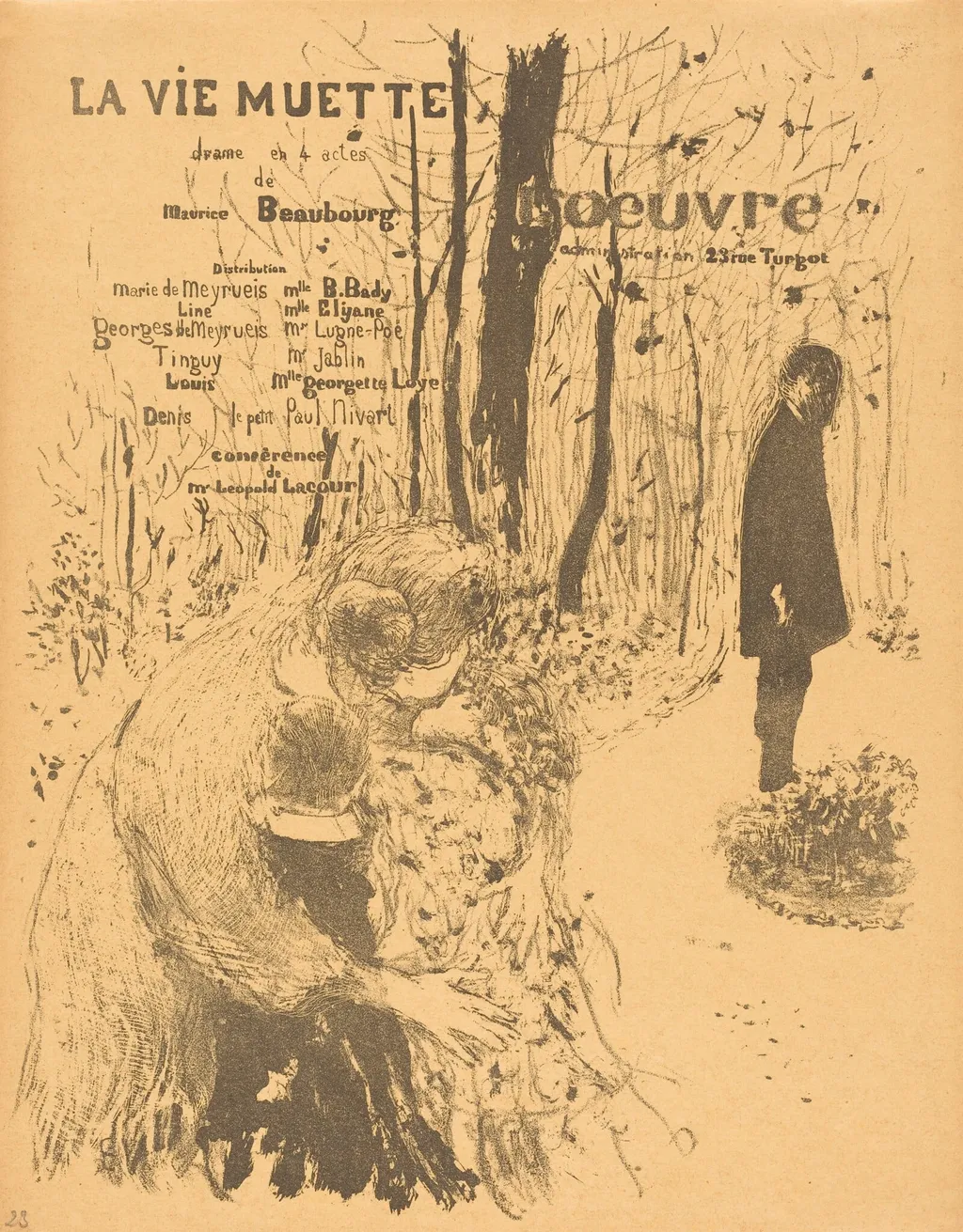 La Vie muette, by Édouard Vuillard, ink, 1894