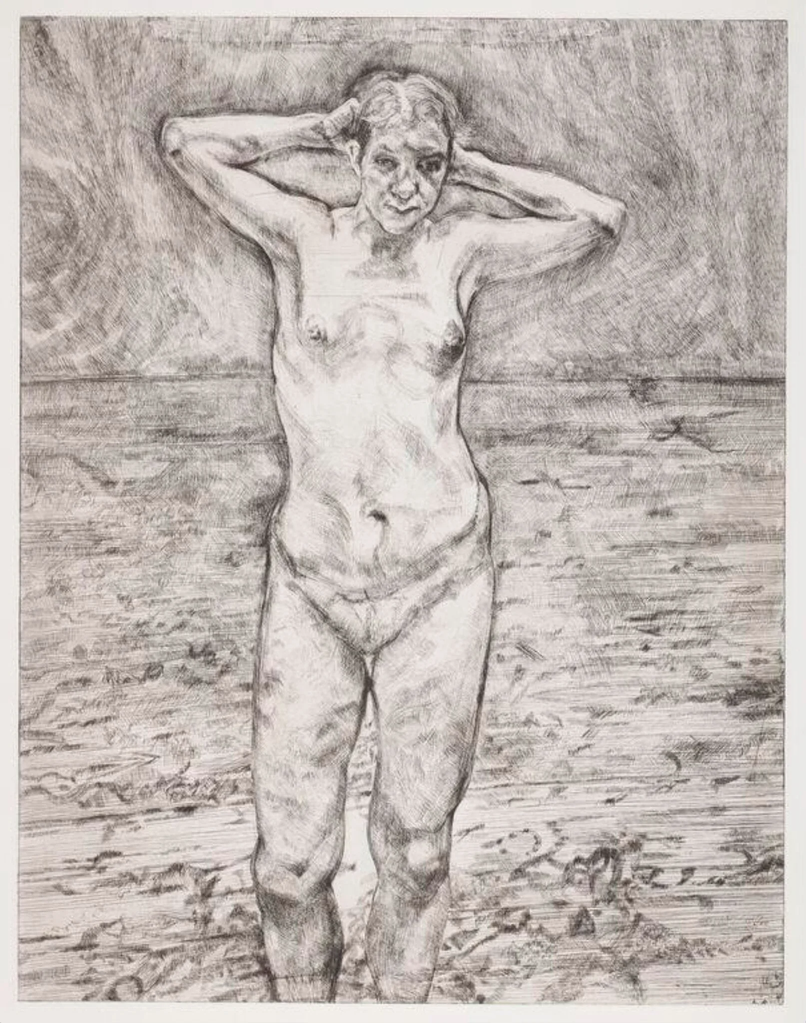 Naked Portrait Standing, detail