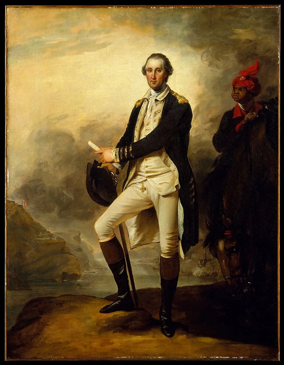 George Washington and William Lee, detail