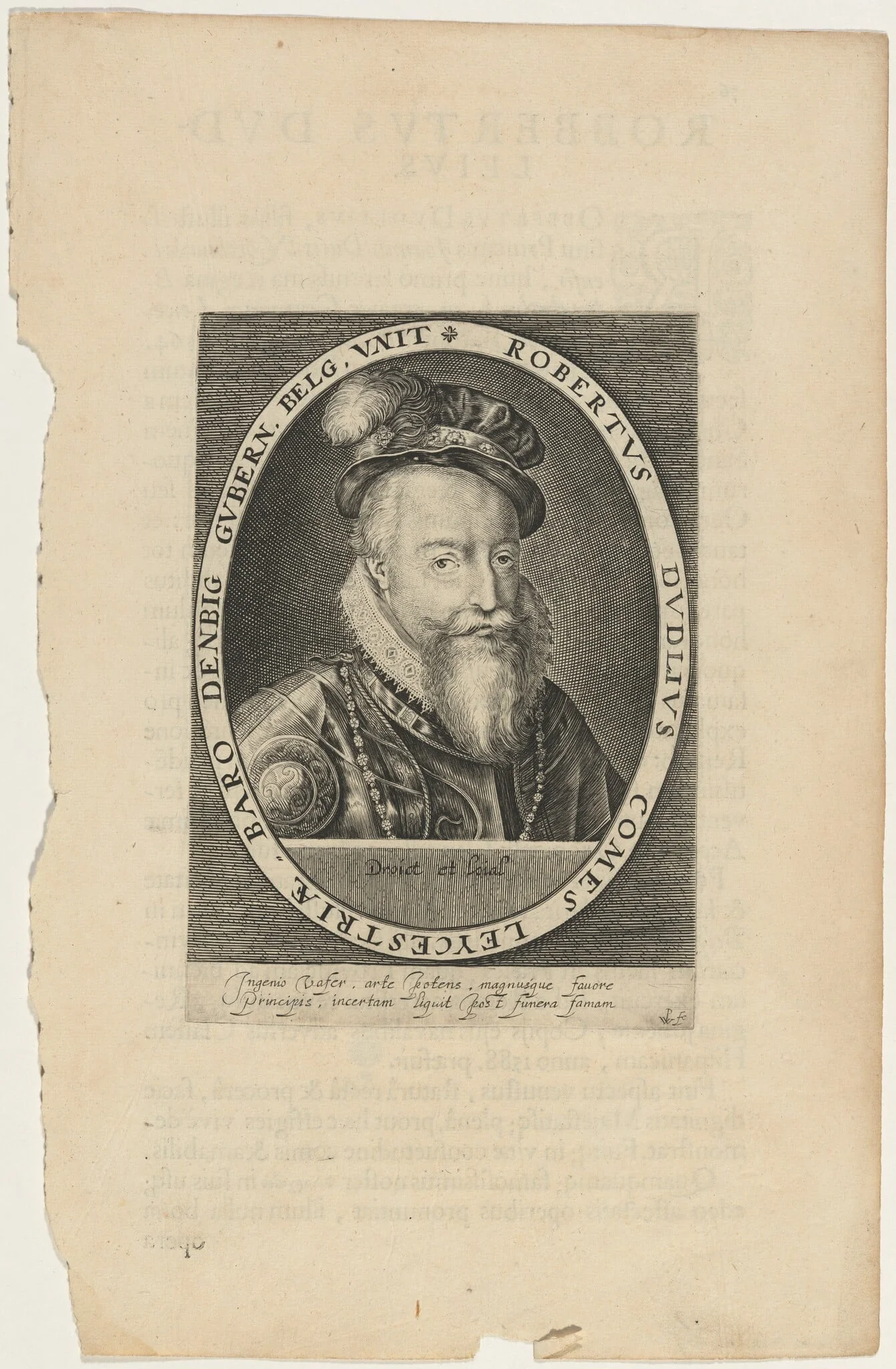 Robert Dudley, Earl of Leicester, detail