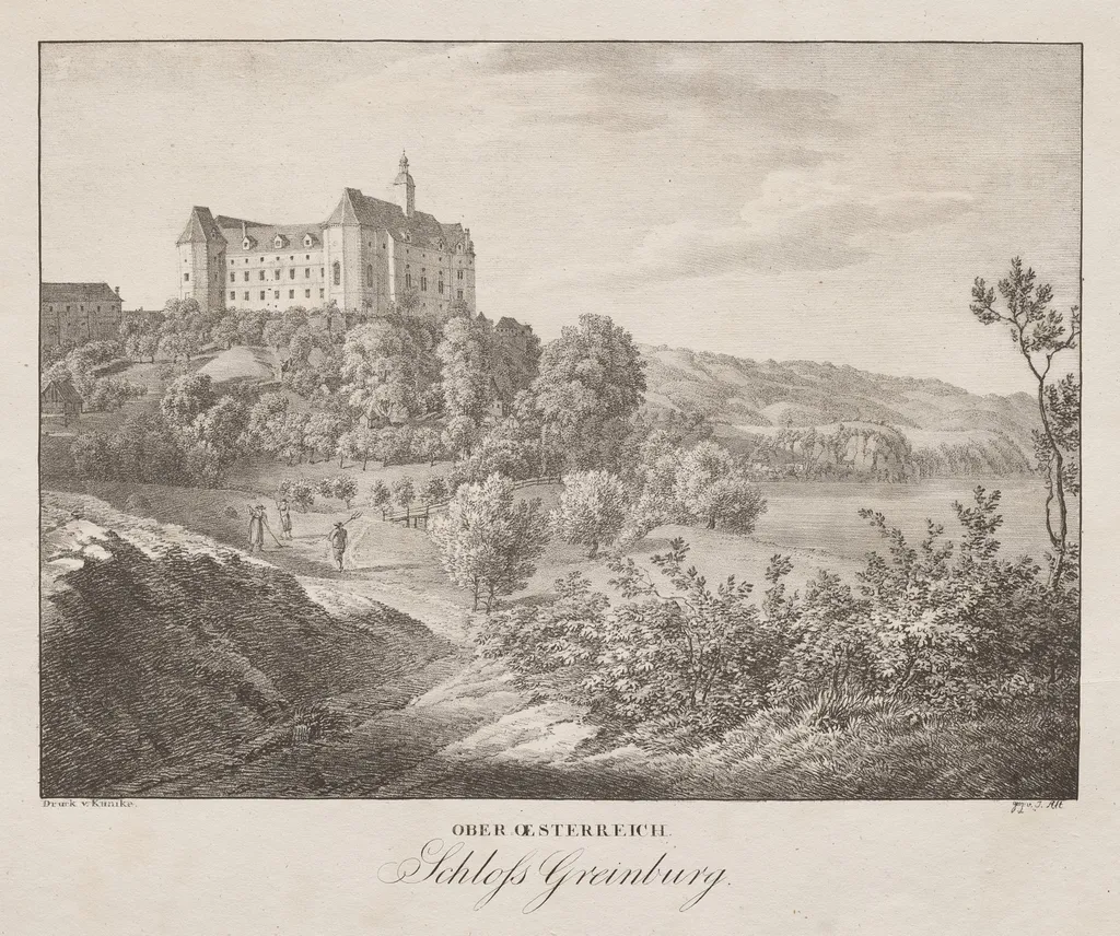 Ober-oesterreich, Schloss Greinburg, by Jakob Alt, 1839