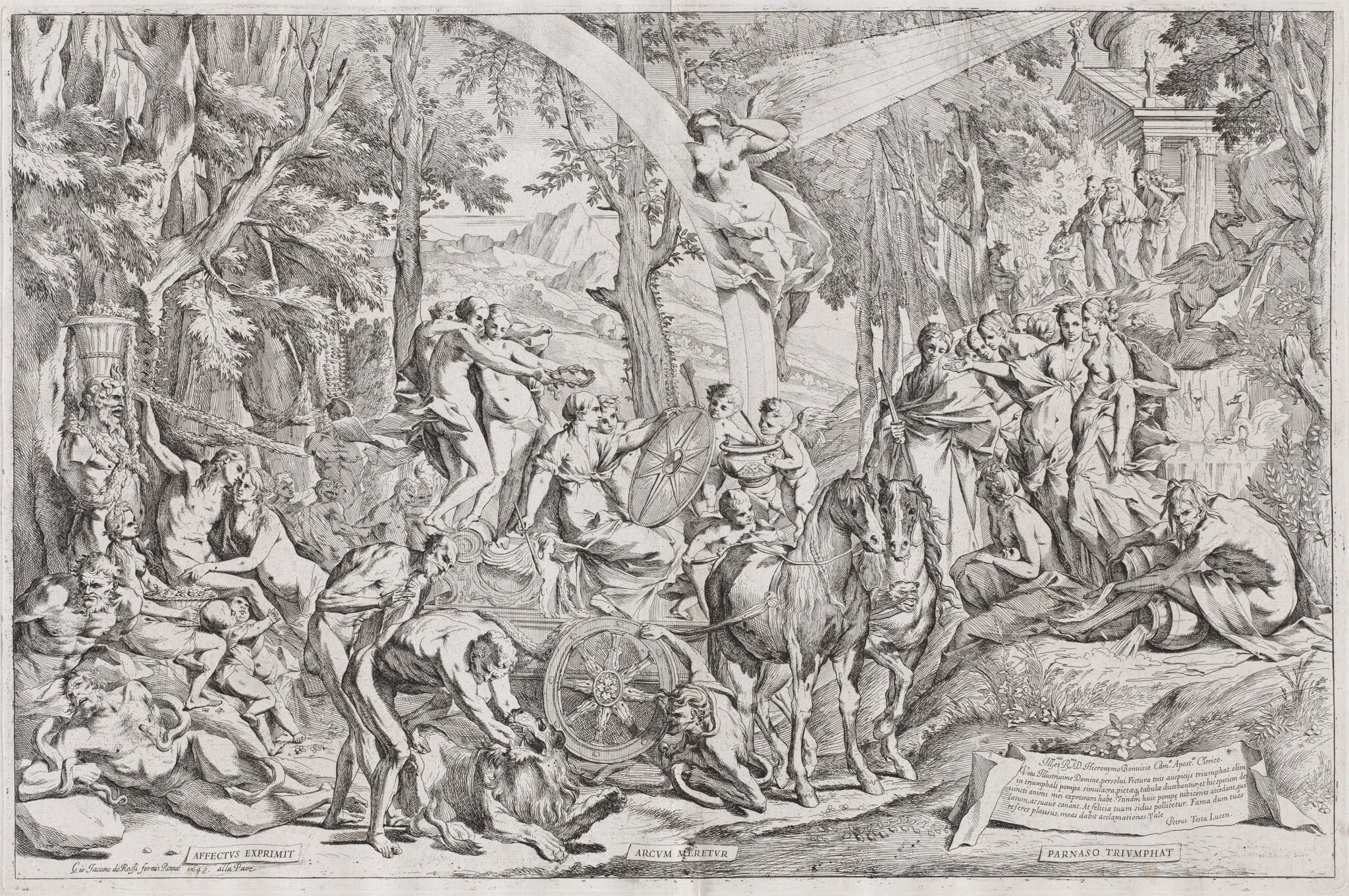 The Triumph of Painting on Parnassus, detail