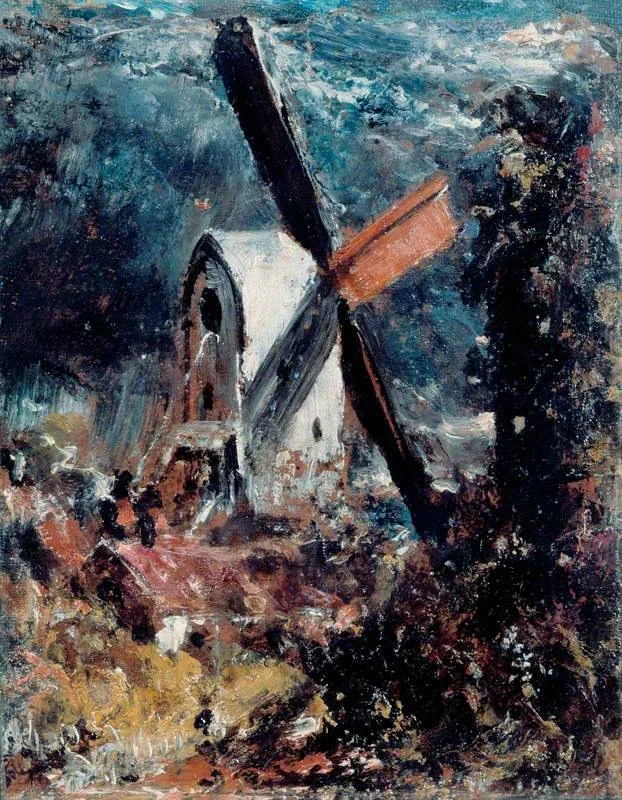 A Windmill near Brighton, detail