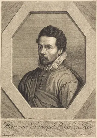 Jerome Franck, by Jean Morin, ink, 1625
