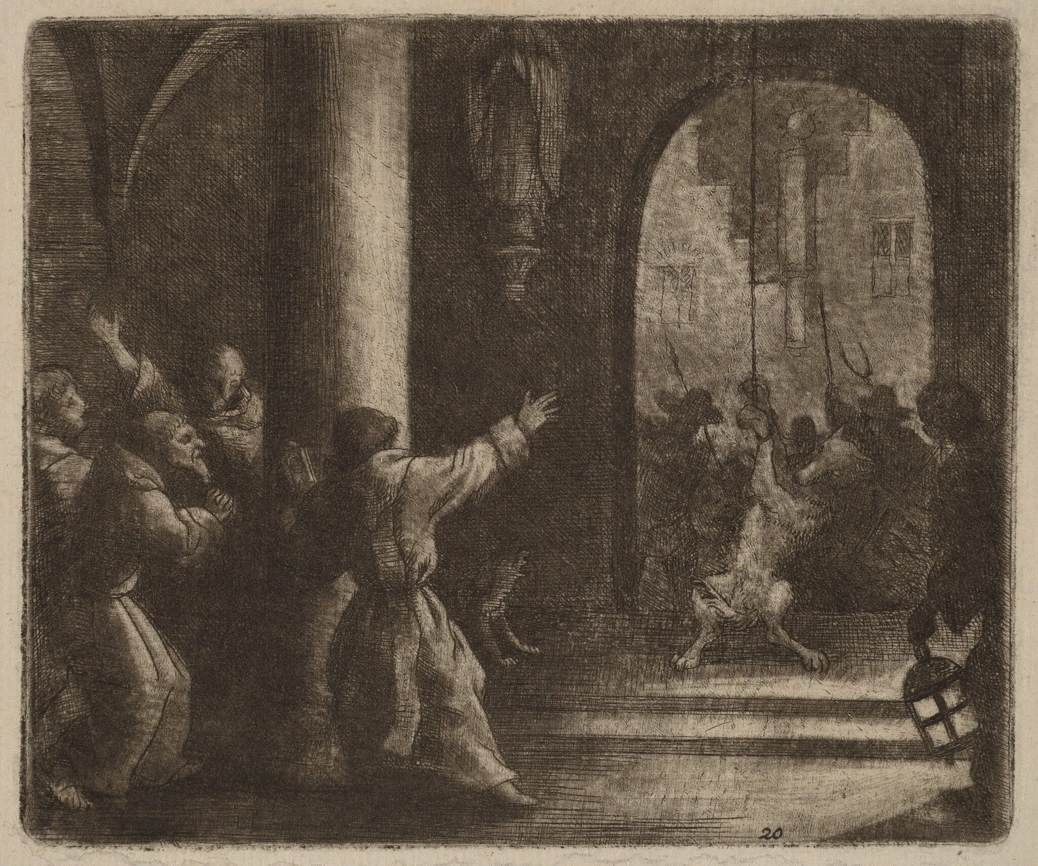 The Wolf and the Convent Bell, detail