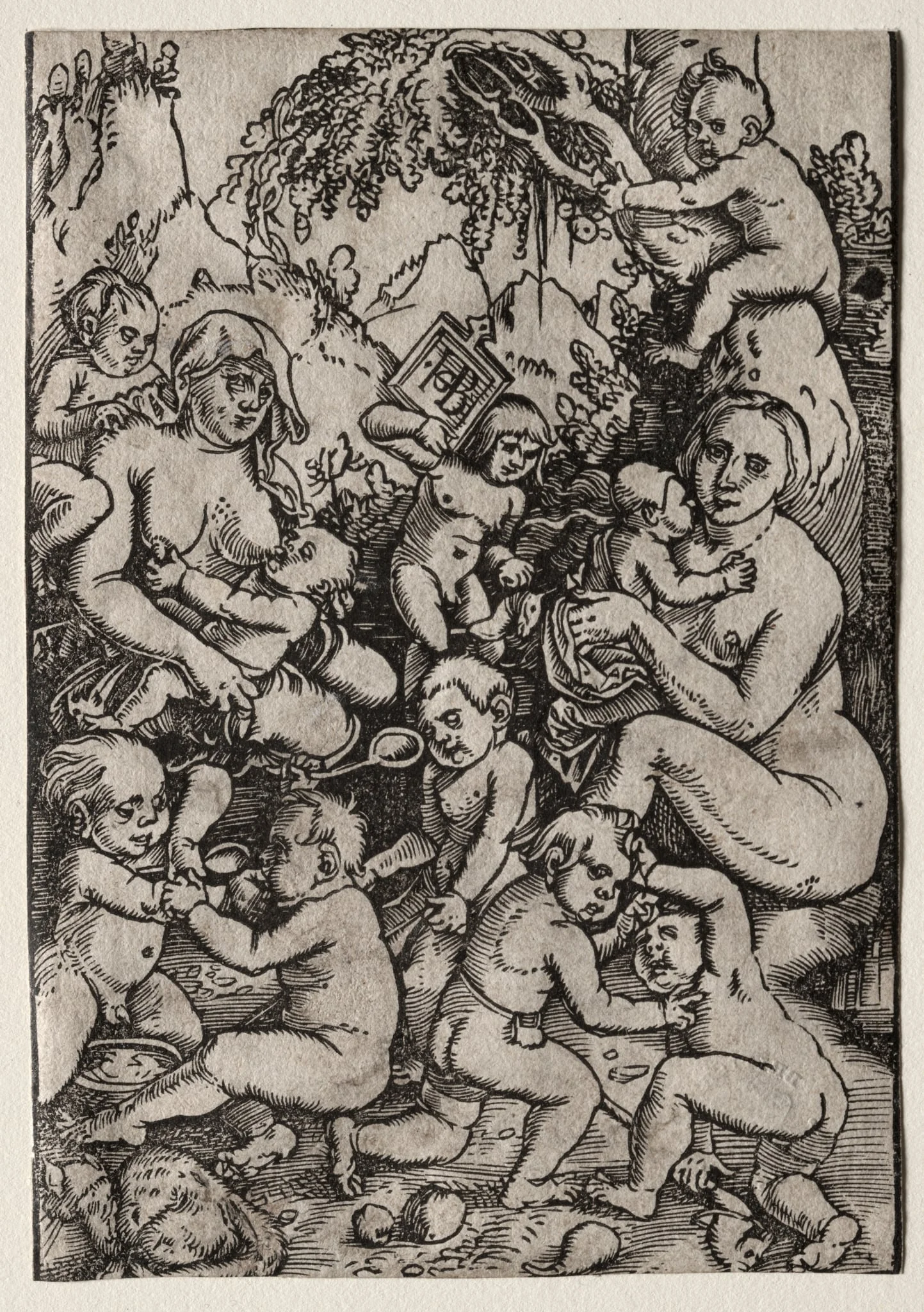 The Two Mothers, detail