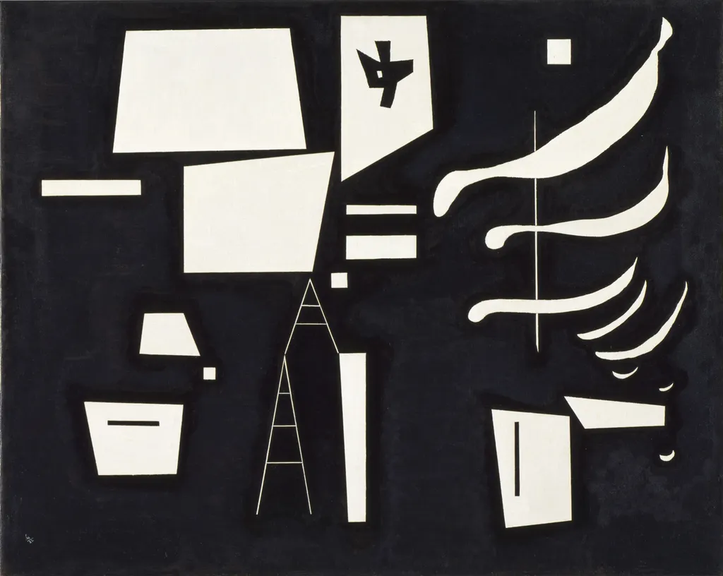 White - Soft and Hard, by Wassily Kandinsky, gouache, 1932