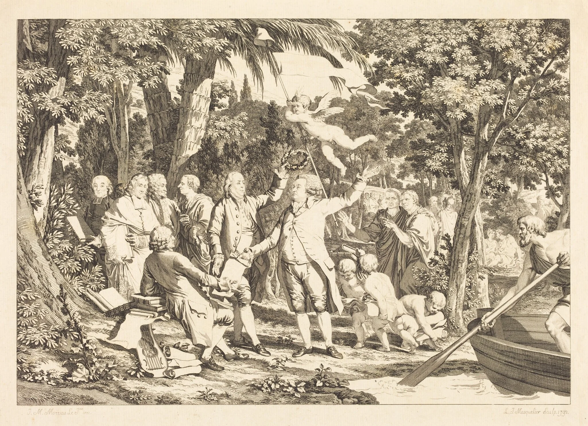 Mirabeau arrive aux Champs-Élisées, detail