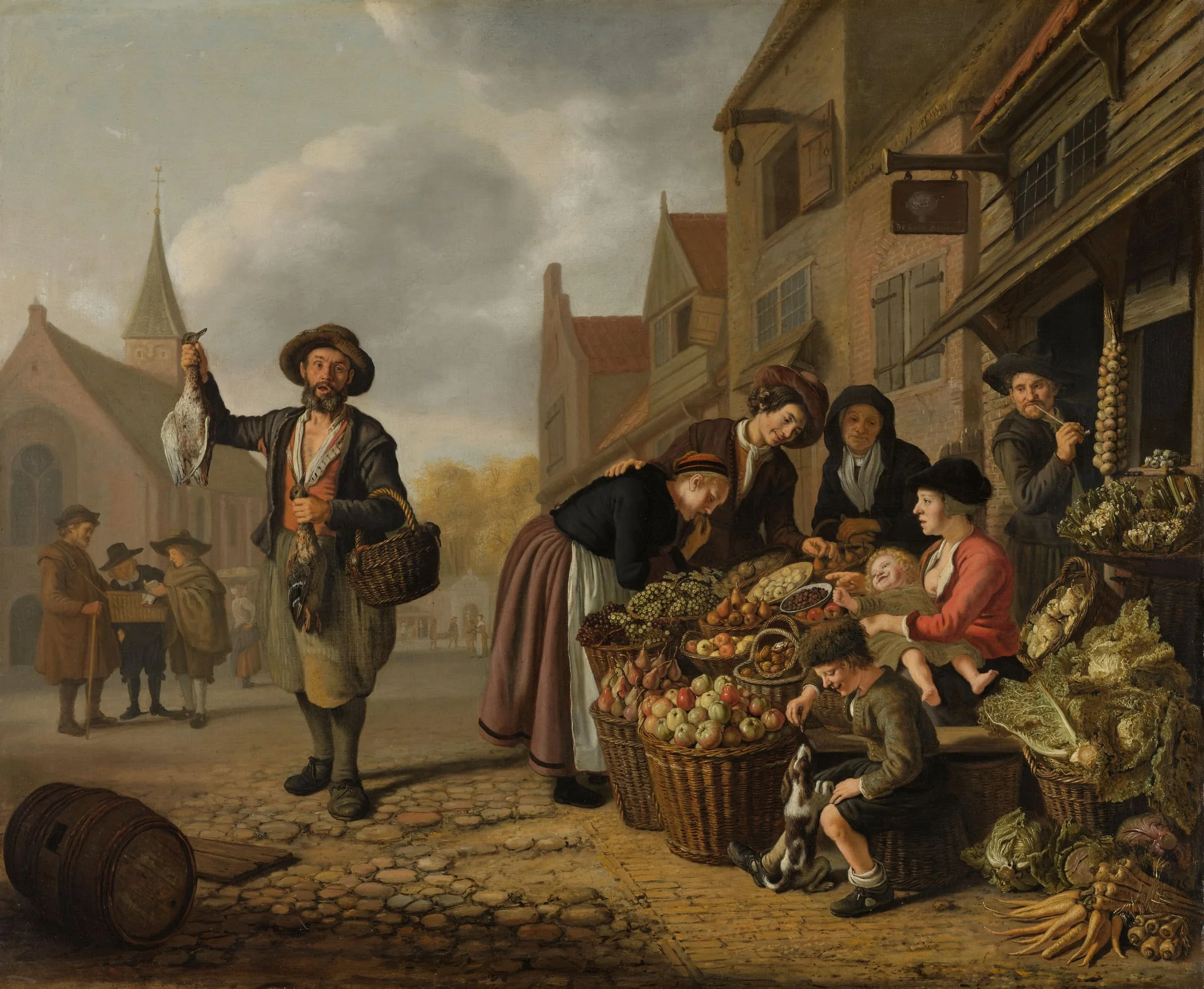 The Greengrocer's Shop De Buyskool, detail