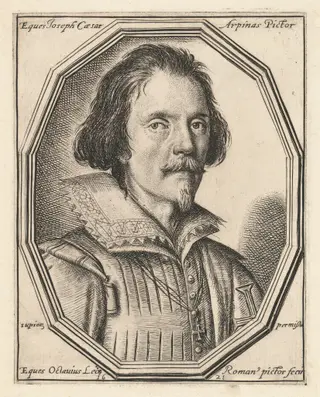 Giuseppe Cesari, by Ottavio Leoni, ink, 1621