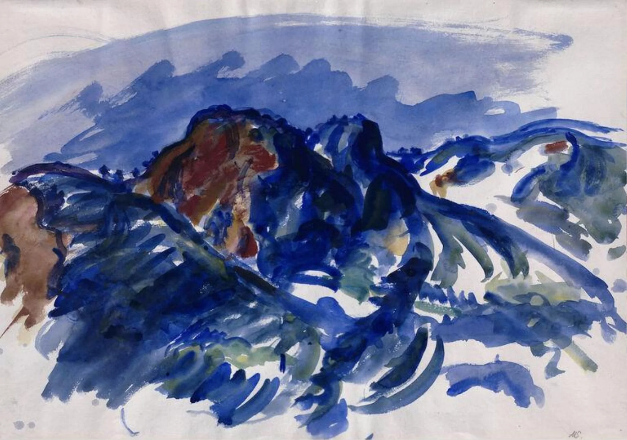 Landscape in Provence, detail