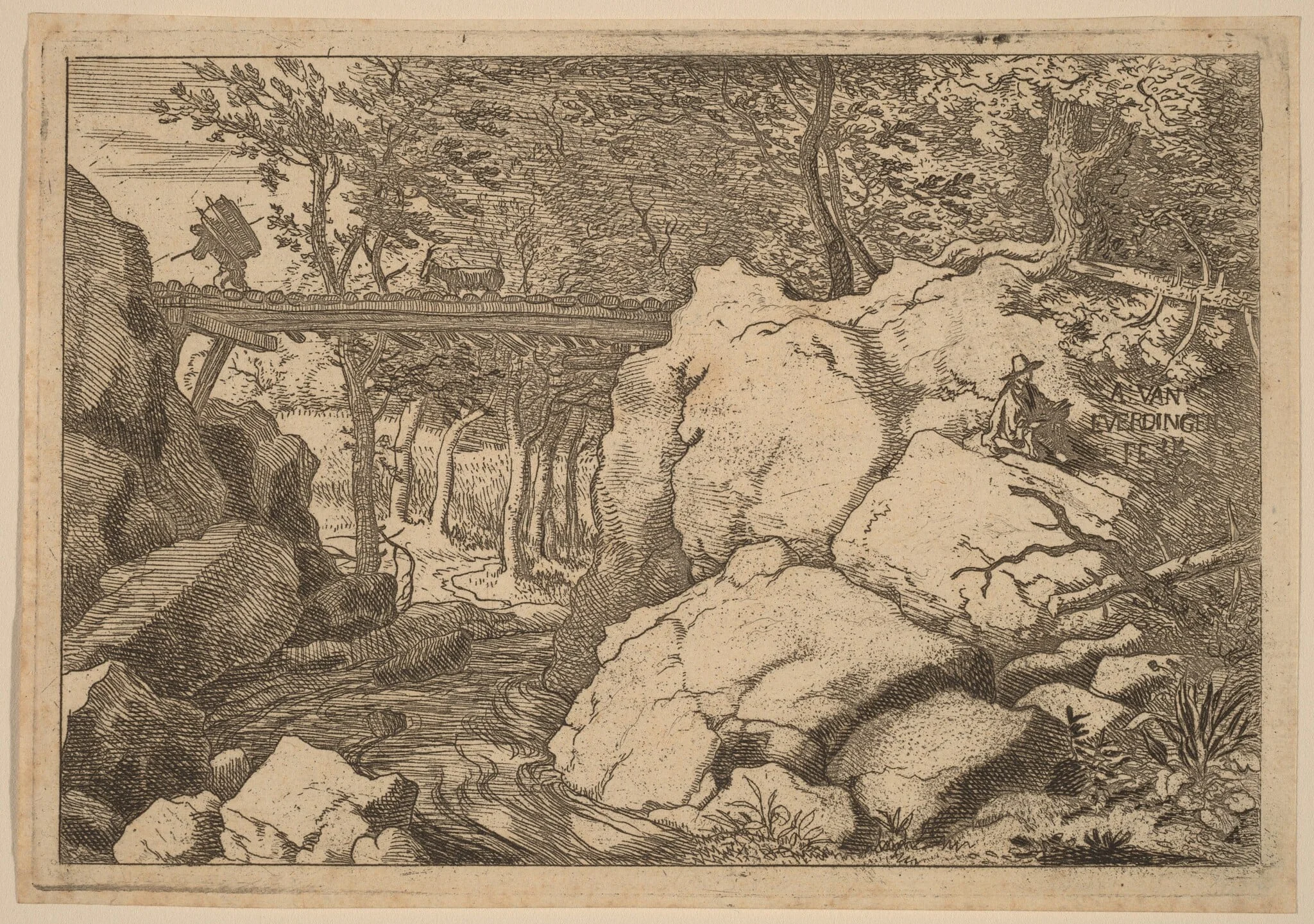 Goat on a small Bridge, detail