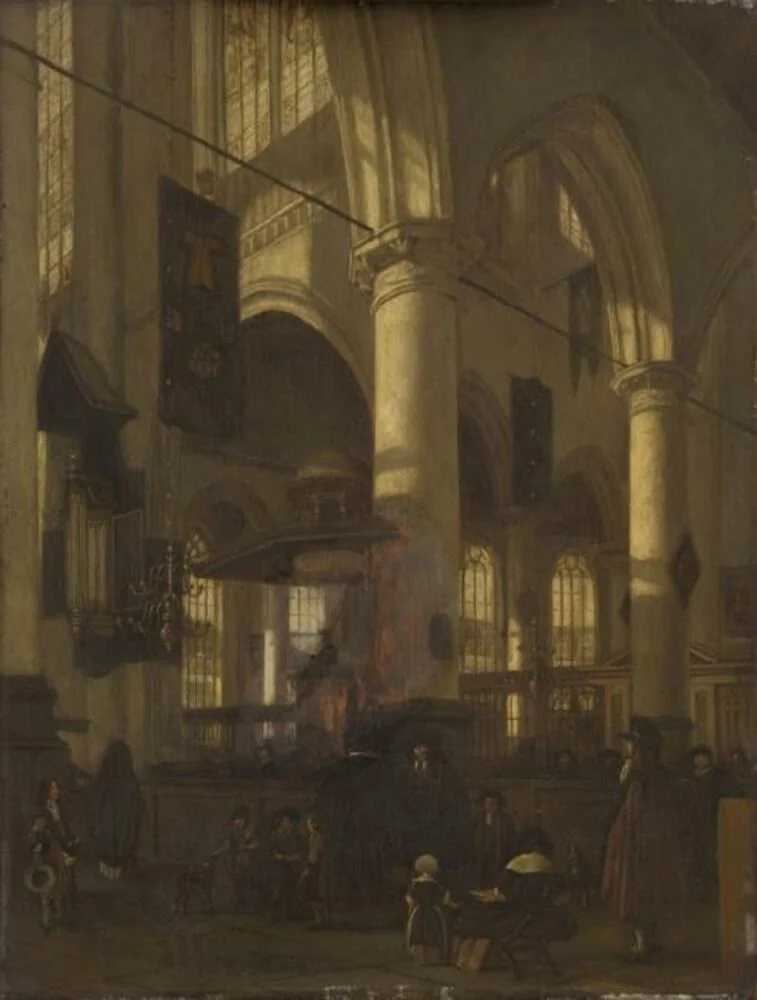Interior of the Oude Kerk, Delft, detail