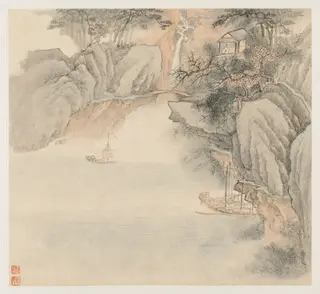 Album of Landscapes: Leaf 4, by Wang Gai, unspecified, 1689
