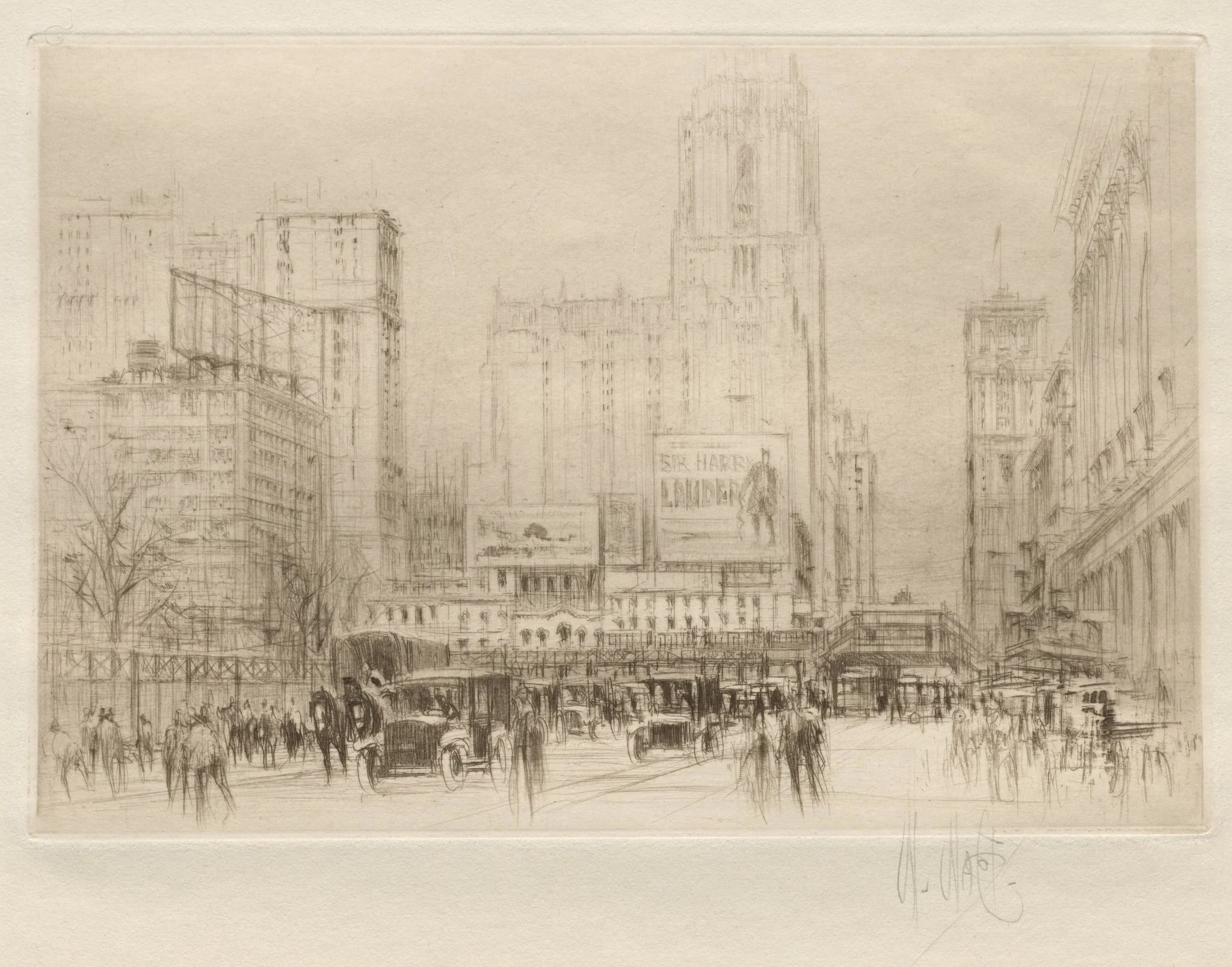 Forty-second Street NY, detail