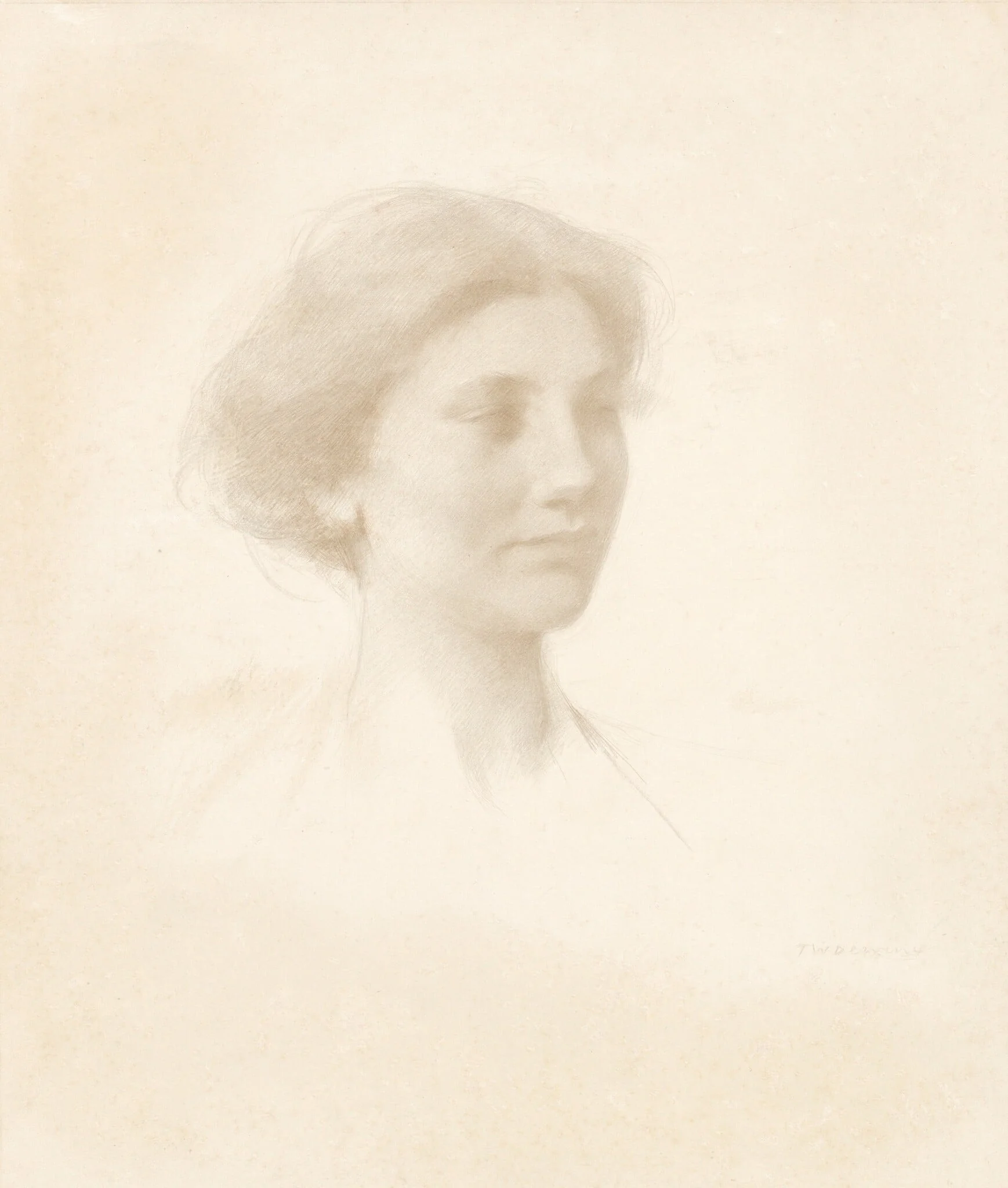 Head of a Girl, detail