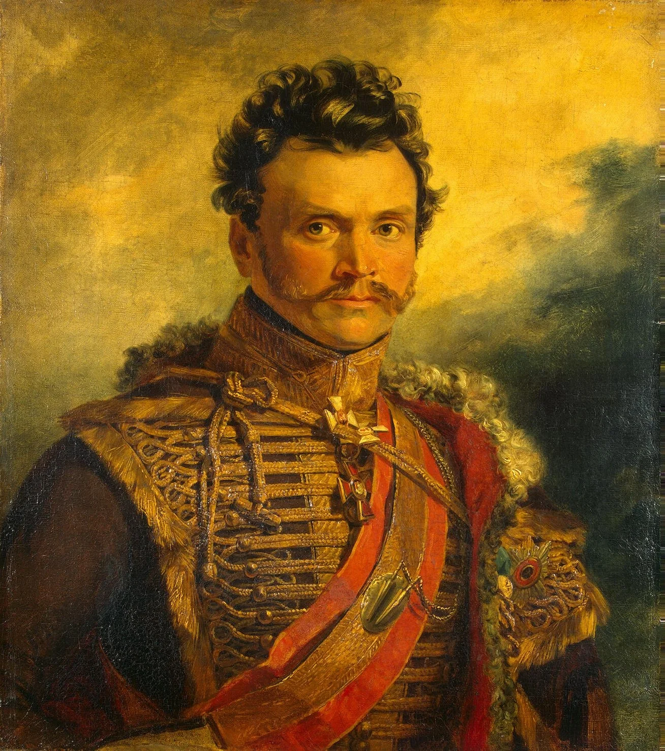 Portrait of Dmitry V. Vasilchikov (1778-1859) (2nd), detail