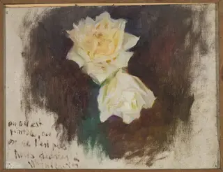 White roses, by Jan Ciągliński, unspecified, 1903