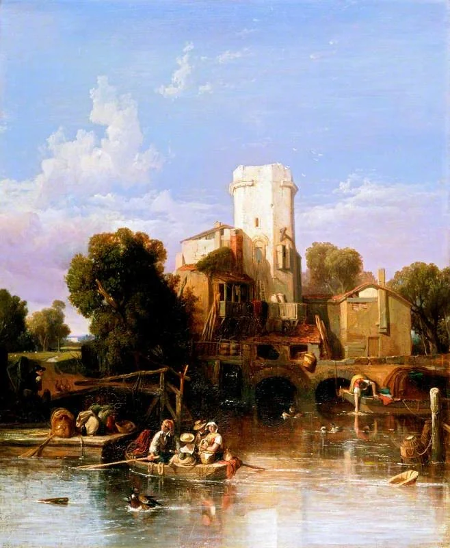 On the Rhine, near Cologne, detail
