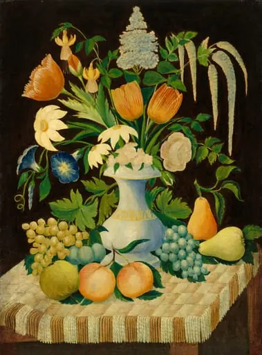 Flowers and Fruit, oil, 1870